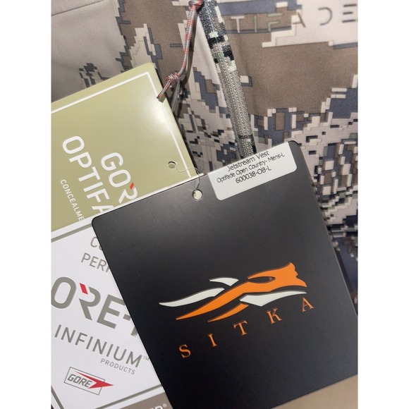 Sitka Gear Jetstream Vest Optifade Open Country Large 600038-OB-L - Picture 3 of 6